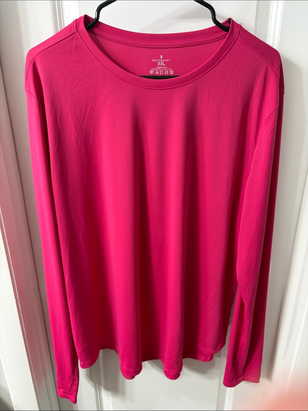 3/$15 Soothfeel Women’s Long-Sleeve Crew Top - Hot Pink